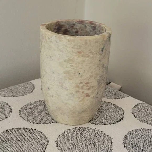 Vintage Marble Small Vase 4" Tall - Picture 1 of 6